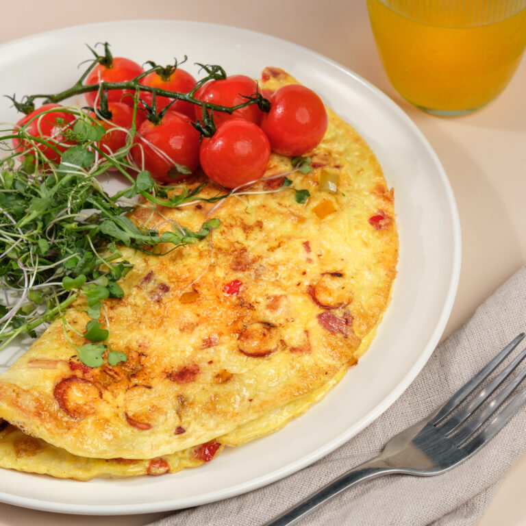 Omelet with Bacon and Sausage
